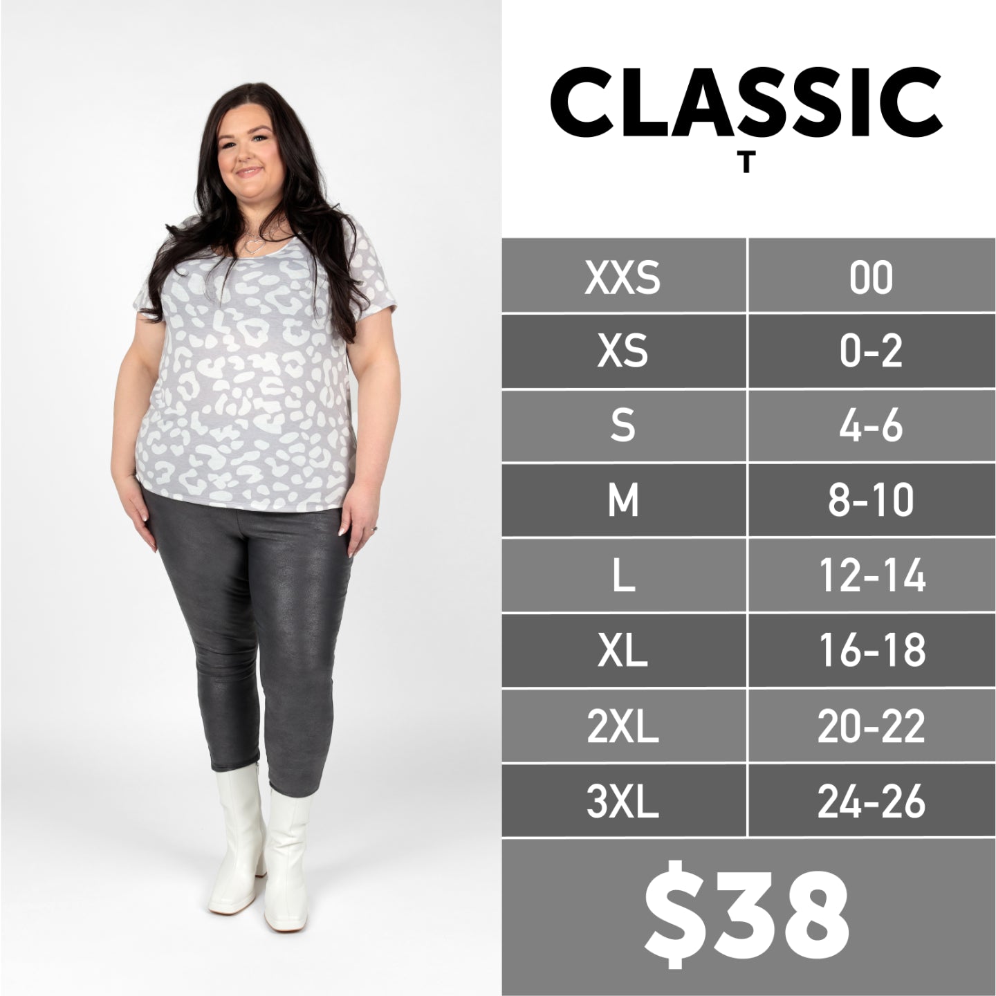Classic T Size Chart